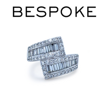 Load image into Gallery viewer, Bespoke 18ct White Gold Diamond Ring 1.39ct