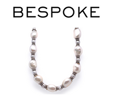 Load image into Gallery viewer, Bespoke Sterling Silver Freshwater Pearl Necklace 47.9g