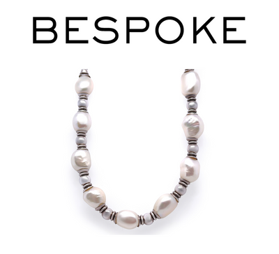 Bespoke Sterling Silver Freshwater Pearl Necklace 47.9g