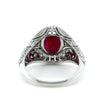 14ct White Gold Ruby and Diamond Art Deco Ring 3.64ct