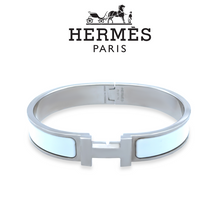 Load image into Gallery viewer, Hermès Clic H Bracelet Palladium-Plated White