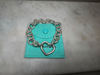 Tiffany & Co. Sterling Silver Vintage Heart Clasp Round Link Bracelet 45.19g