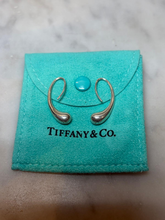 Load image into Gallery viewer, Tiffany &amp; Co. Sterling Silver Elsa Peretti Teardrop Hoop Earrings 6g