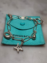 Load image into Gallery viewer, Tiffany &amp; Co. Sterling Silver Elsa Peretti Five-Charm Bracelet 17.08g