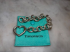 Tiffany & Co. Sterling Silver Vintage Heart Clasp Round Link Bracelet 45.19g