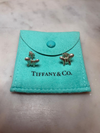 Tiffany & Co. Sterling Silver Elsa Peretti Butterfly Stud Earrings 3.1g
