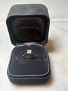 Tiffany & Co. Platinum Princess Cut Diamond Engagement Ring 0.82ct 4.5g