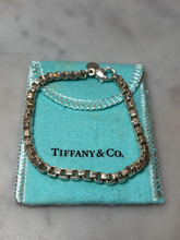 Load image into Gallery viewer, Tiffany &amp; Co. Sterling Silver Venetian Square Link Chain Bracelet 14g