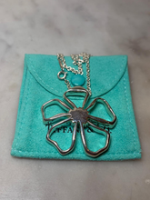 Load image into Gallery viewer, Tiffany &amp; Co. Sterling Silver Daisy Flower Pendant Necklace 24.59g