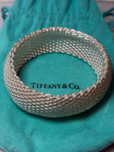 Load image into Gallery viewer, Tiffany &amp; Co. Sterling Silver Somerset Mesh Weave Bracelet 116g