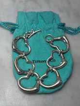Load image into Gallery viewer, Tiffany &amp; Co. Sterling Silver Elsa Peretti Six Heart Bracelet 54g