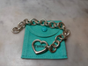 Tiffany & Co. Sterling Silver Vintage Heart Clasp Round Link Bracelet 45.19g
