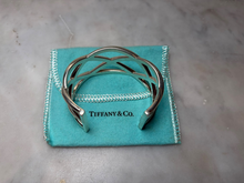 Load image into Gallery viewer, Tiffany &amp; Co. Sterling Silver Woven Celtic Knots Cuff Bracelet 51g