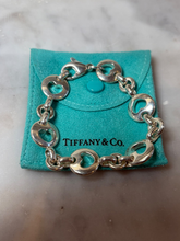 Load image into Gallery viewer, Tiffany &amp; Co. Sterling Silver Vintage Stencil Heart Link Bracelet 29.17g