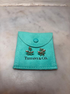 Tiffany & Co. Sterling Silver Elsa Peretti Butterfly Stud Earrings 3.1g