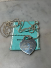 Tiffany & Co. Sterling Silver Heart Tag Necklace 29.8g