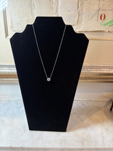 Load image into Gallery viewer, Tiffany &amp; Co. Platinum Soleste Aquamarine &amp; Diamond Necklace 1.00ct 3.88g