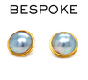 18ct Yellow Gold Mabe Tahitian Pearl Earrings 17mm 10.26g