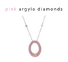 Pink argyle diamonds 18ct Rose & White Gold Diamond O Pendant 1.53ct