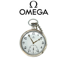 Load image into Gallery viewer, Omega 800 Silver Pocket Grand Prix Watch 50mm – Circa 1915