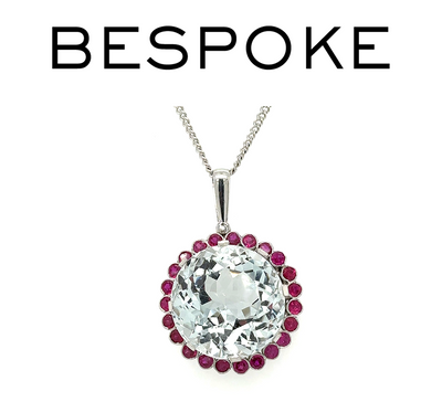 Bespoke Rock Crystal Cluster Pendant 30ct