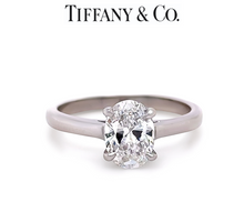 Load image into Gallery viewer, Tiffany &amp; Co Platinum Diamond Engagement Ring 1.00ct