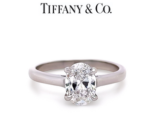 Tiffany & Co Platinum Diamond Engagement Ring 1.00ct