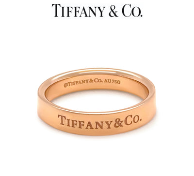 Tiffany & Co. 18ct Yellow Gold Flat Band Ring 4.8g