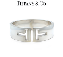 Load image into Gallery viewer, Tiffany &amp; Co Sterling Silver T Cutout Cuff Bracelet 83.71g