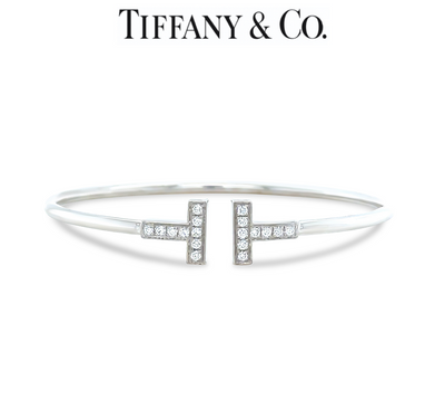 Tiffany & Co T Diamond Wire Bracelet 0.30ct