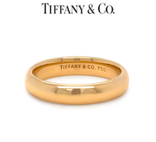Load image into Gallery viewer, Tiffany &amp; Co 18ct Yellow Gold Forever Wedding Band Ring 6.49g
