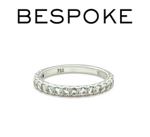 Load image into Gallery viewer, 18ct White Gold Diamond Wedding Ring 0.39ct 2.27g