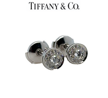 Load image into Gallery viewer, Tiffany &amp; Co Diamond Stud Earrings 0.50ct