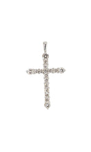 Load image into Gallery viewer, 18Ct White Gold And Diamond Cross - Luxury Brand Jewellery