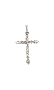 18Ct White Gold And Diamond Cross - Luxury Brand Jewellery