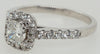 18Ct White Gold Cushion Cut Diamond Ring 0.50ct - Luxury Brand Jewellery