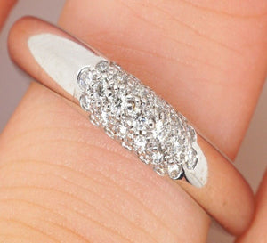 18Ct White Gold Tiffany & Co Diamond Frank Gehry Torque Ring - Luxury Brand Jewellery