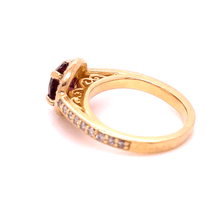 Load image into Gallery viewer, Bespoke Rhodolite Garnet and Diamond ring