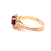 Bespoke Rhodolite Garnet and Diamond ring