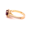 Bespoke Rhodolite Garnet and Diamond ring