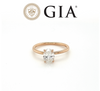 GIA Rose Gold Diamond Ring