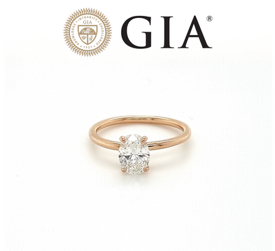 GIA Rose Gold Diamond Ring