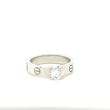 Load image into Gallery viewer, Cartier White Gold Love Solitaire Ring