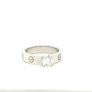 Cartier White Gold Love Solitaire Ring