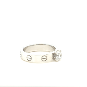 Cartier White Gold Love Solitaire Ring