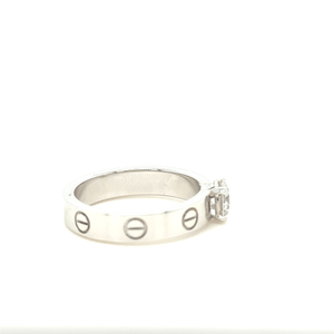 Cartier White Gold Love Solitaire Ring