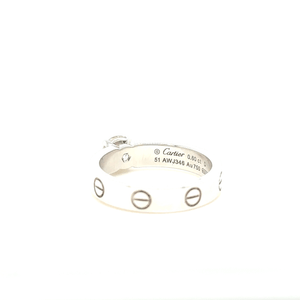 Cartier White Gold Love Solitaire Ring