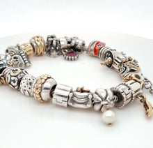 Load image into Gallery viewer, silver charm bracelet