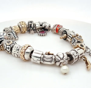 silver charm bracelet