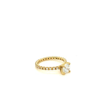Load image into Gallery viewer, GIA Yellow Gold Diamond Solitaire Ring 0.80ct